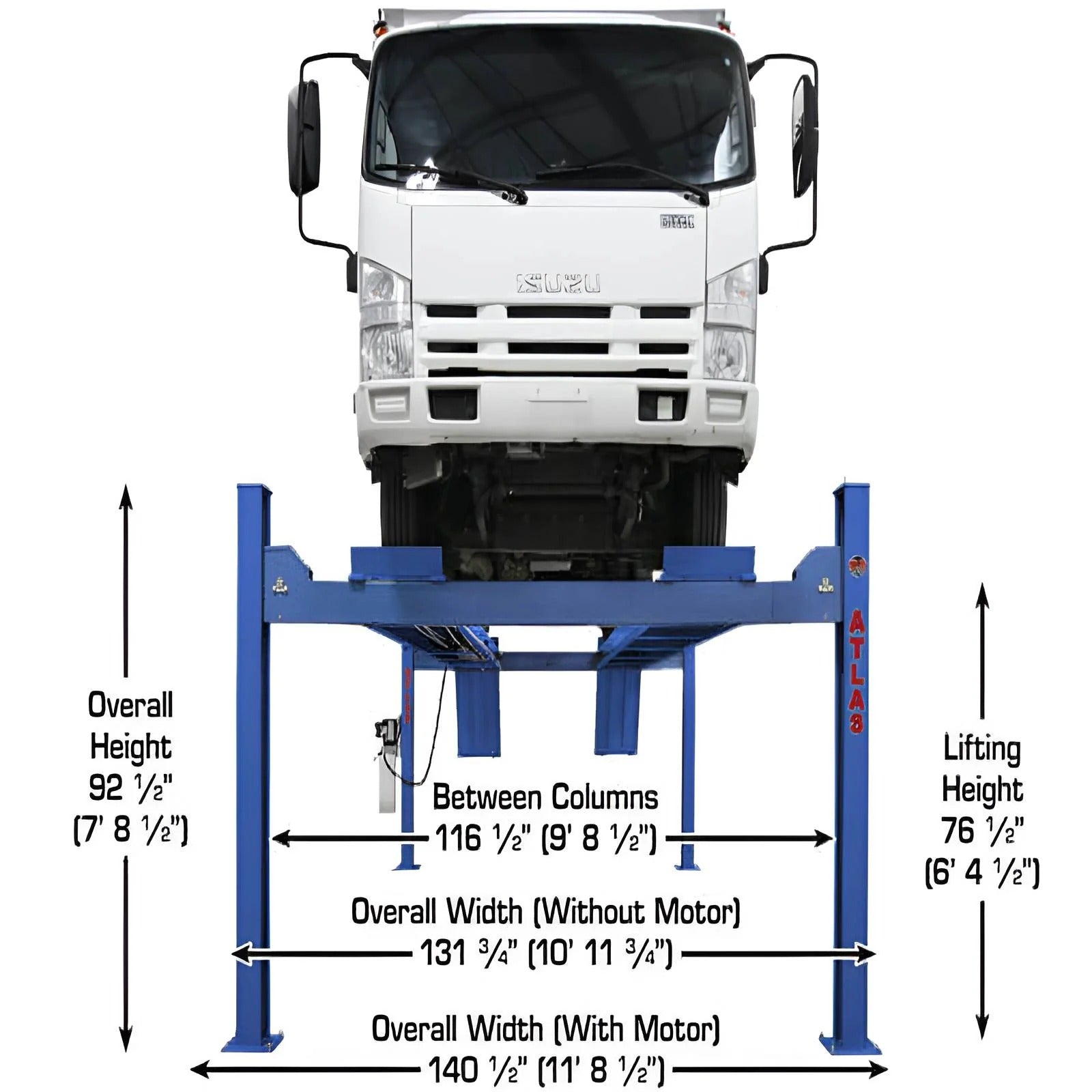 Atlas 14,000 lb ALI Certified 4-Post Car Lift