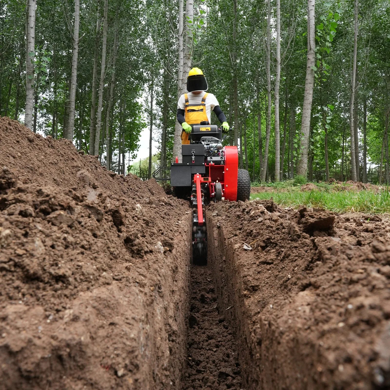 MechMaxx 14HP 429cc KOHLER E-Start 24" Mini Trencher, Model TCR1500