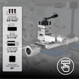 MechMaxx 13x40 Industrial Heavy Duty Metal Lathe, Model 1340G