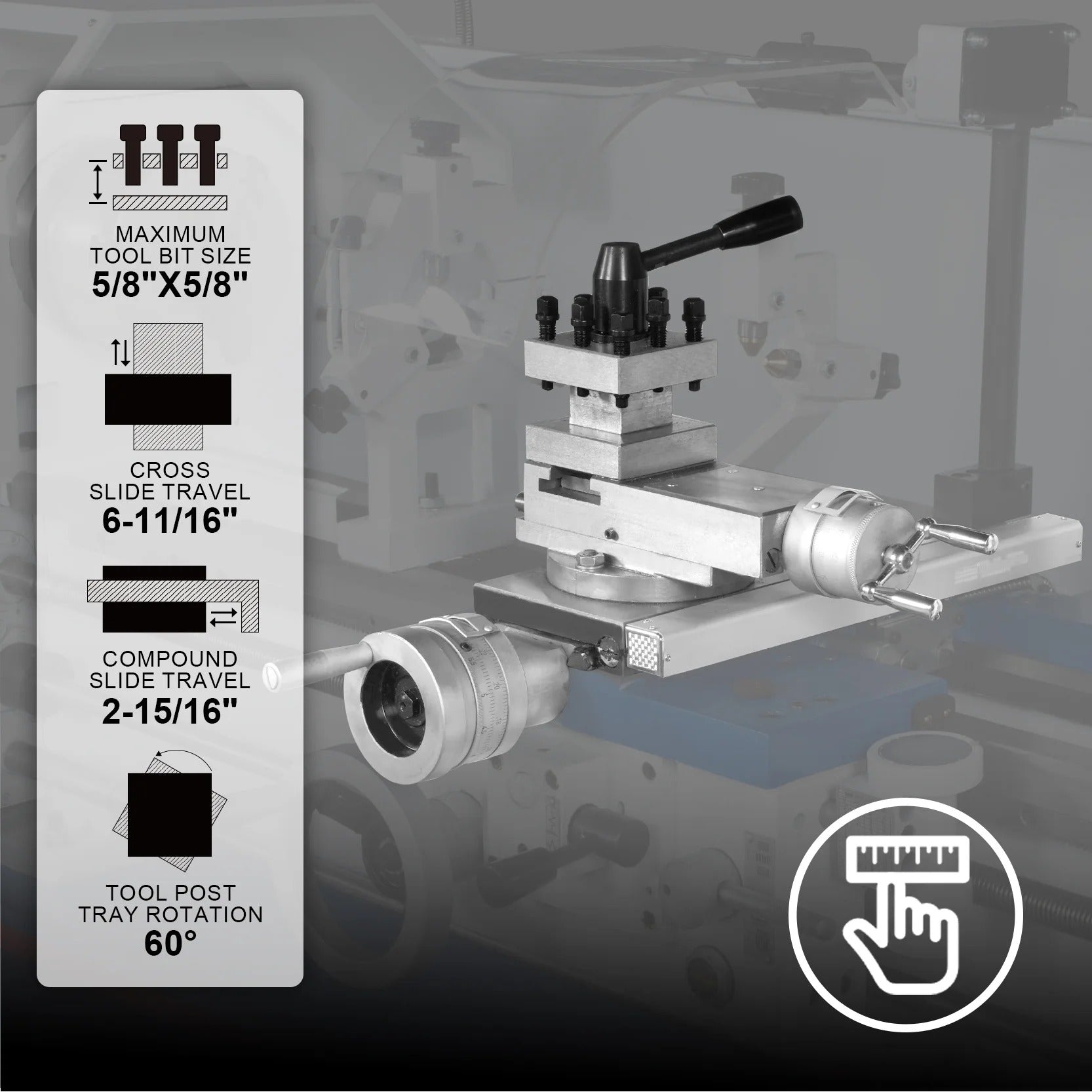 MechMaxx 13x40 Industrial Heavy Duty Metal Lathe, Model 1340G