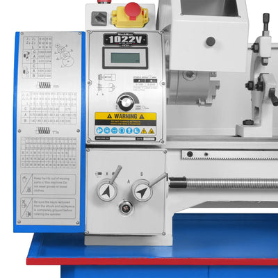 MechMaxx 10x22 Industrial Metal Lathe Machine with Variable Speed, Model 1022V