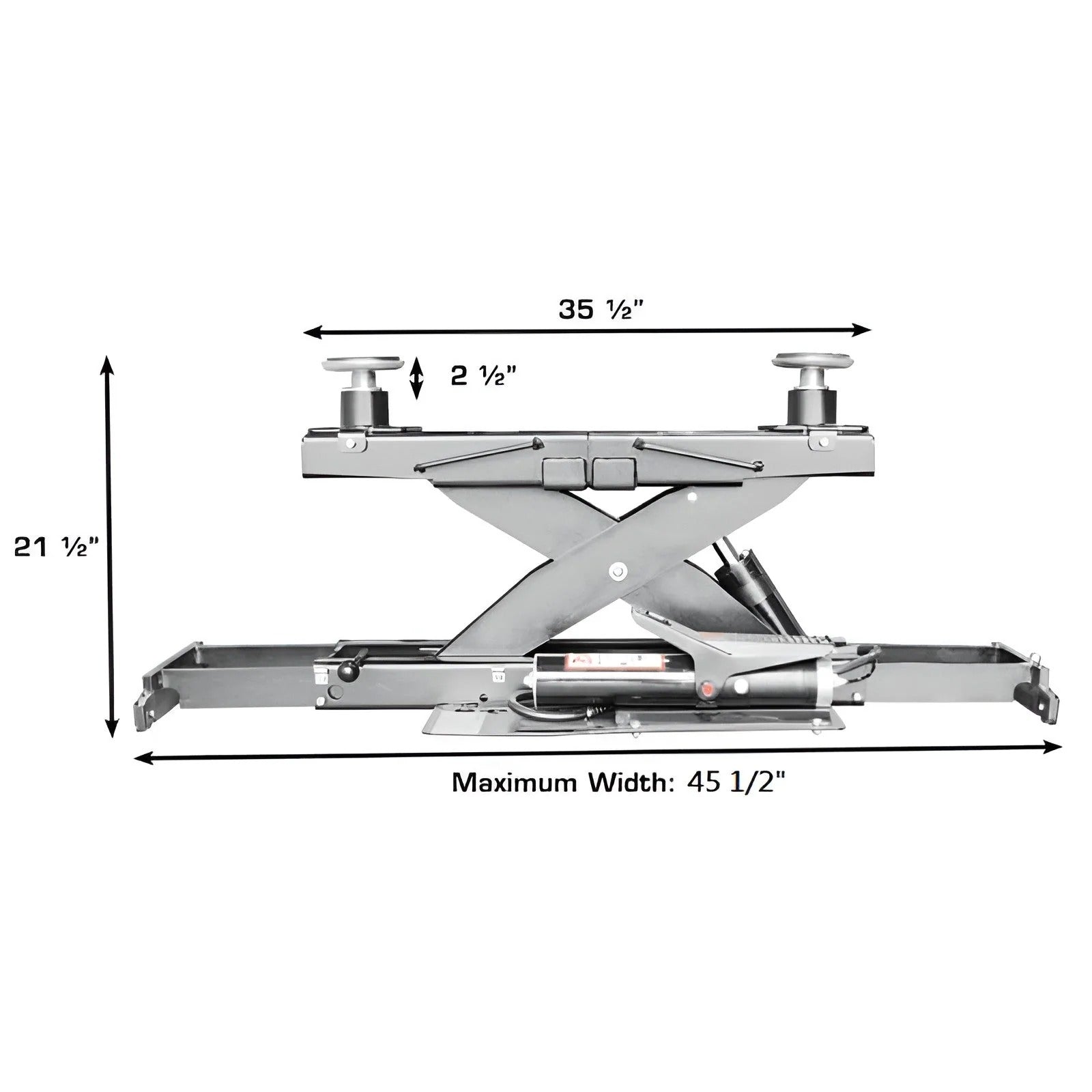 Atlas Platinum PVL14 ALI Certified 14000 lb 4-Post Lift Combo with RJ7000 Rolling Jacks