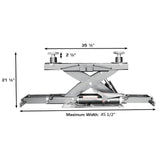 Atlas Platinum PVL14 ALI Certified 14000 lb 4-Post Lift Combo with RJ7000 Rolling Jacks