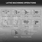MechMaxx 8x16 Mini Metal Lathe Machine with DRO, Model 0831VD