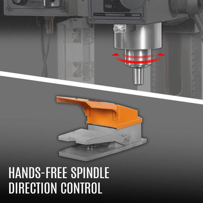 MechMaxx 8x33 Industrial Benchtop Mill Drill Machine with DRO, Model VM32LD