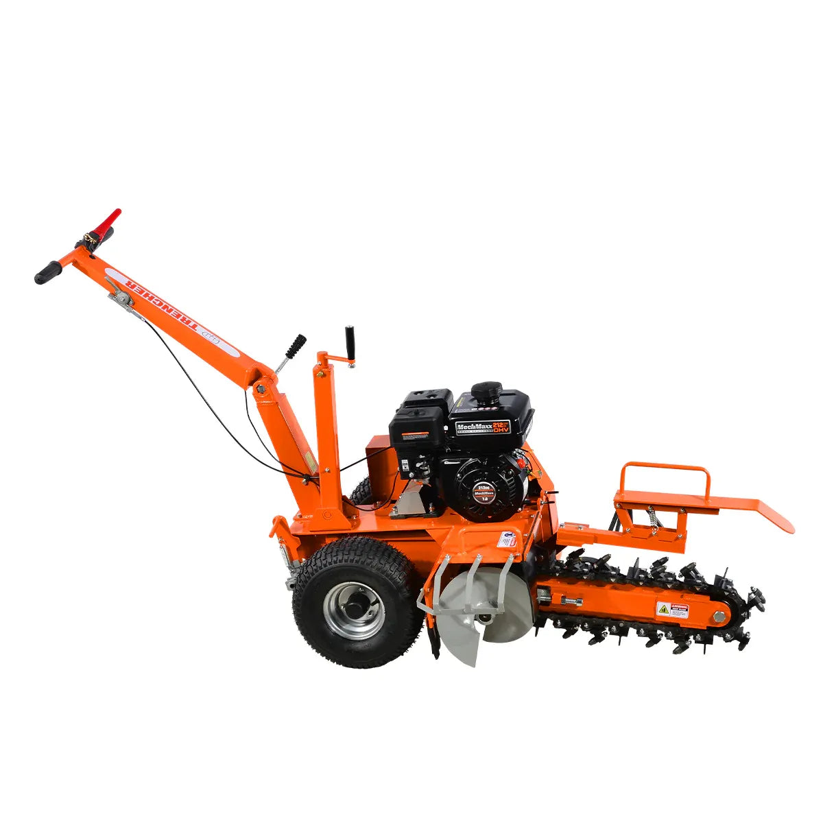 MechMaxx 7HP Gas Powered Cable Ditching Mini Trencher, Model TCR650