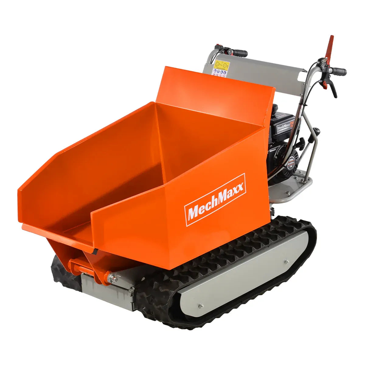 MechMaxx 1100 lb Load Capacity Petrol Engine Powered Track Mini Dumper, Model D50MA