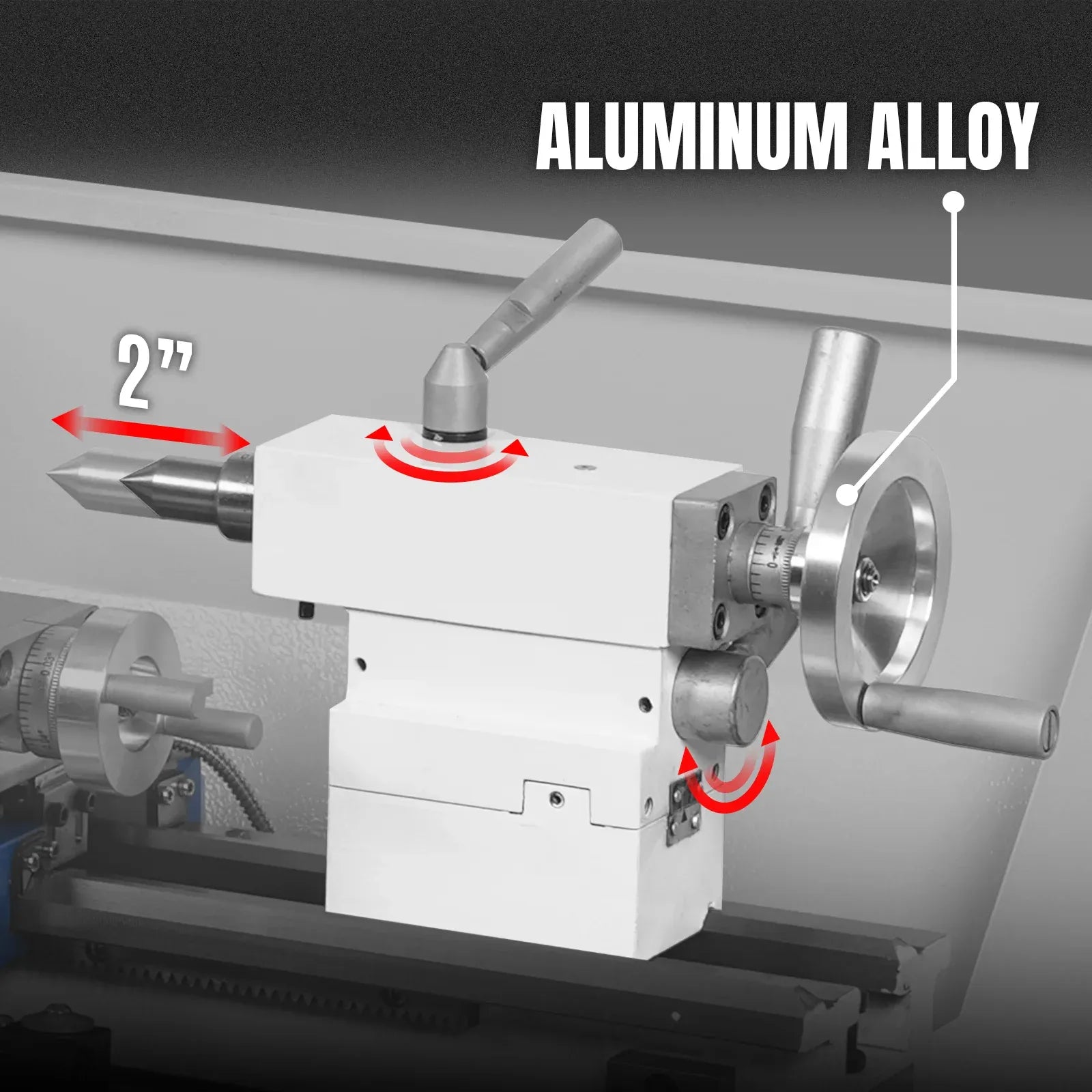 MechMaxx 8x16 Mini Metal Lathe Machine with Variable Speed, Model 0831V