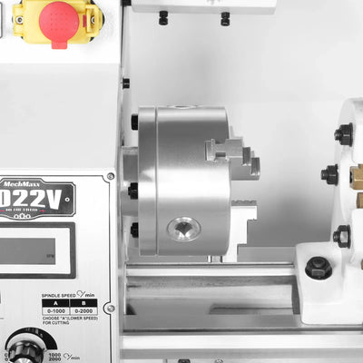 MechMaxx 10x22 Industrial Metal Lathe Machine with Variable Speed, Model 1022V