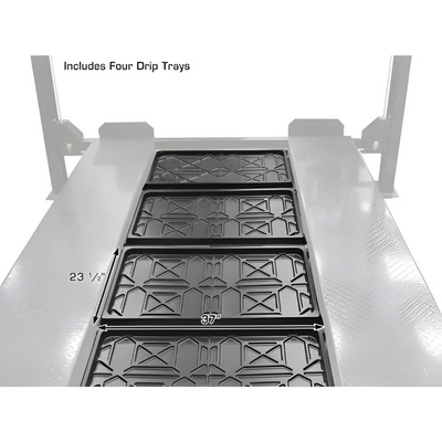 Atlas PRO8000EXT-L 8,000 lb 4-Post Lift with Dual RJ35 Sliding Bridge Jacks Combo