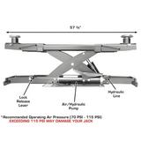Atlas Platinum PVL14 ALI Certified 14000 lb 4-Post Lift Combo with RJ7000 Rolling Jacks