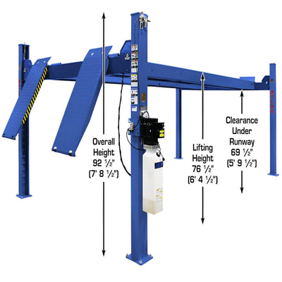 Atlas 14,000 lb ALI Certified 4-Post Car Lift