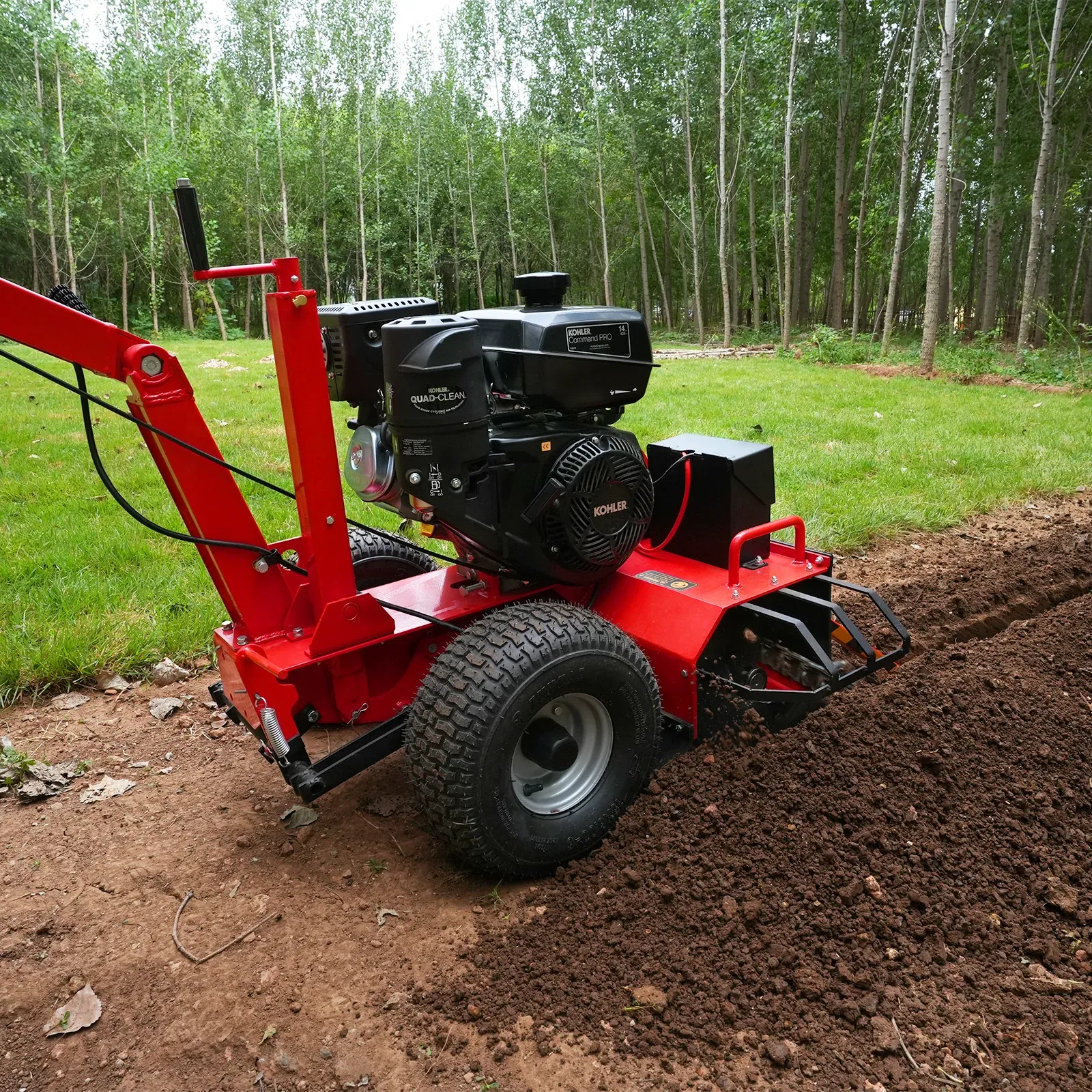 MechMaxx 14HP 429cc KOHLER E-Start 24" Mini Trencher, Model TCR1500