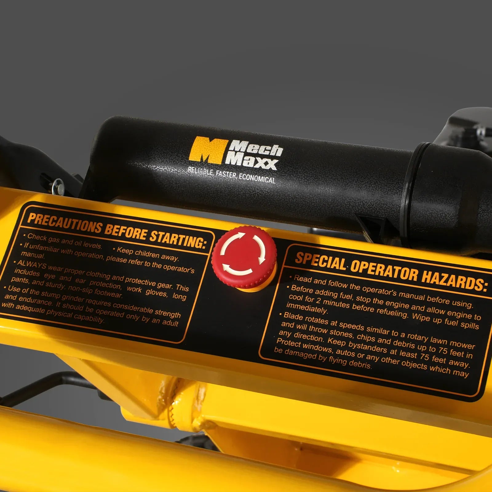 MechMaxx 15HP 420cc Gas Powered Tree Stump Grinder, Model SGR1500
