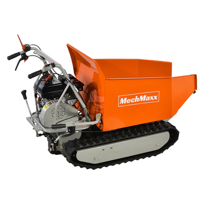 MechMaxx 1100 lb Load Capacity Petrol Engine Powered Track Mini Dumper, Model D50MA