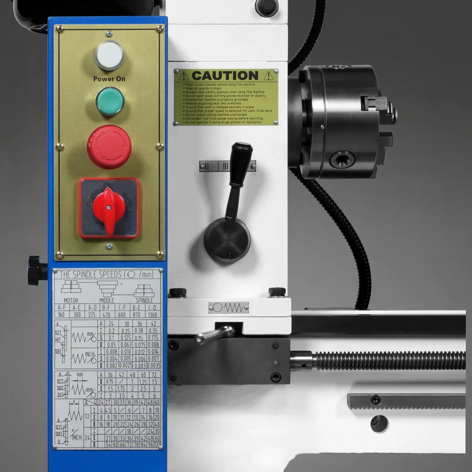 MechMaxx 16x32 Multi-Function Lathe Milling Machine Head, Model CLM1632