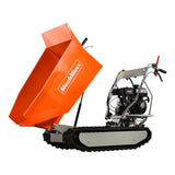 MechMaxx 1100 lb Load Capacity Petrol Engine Powered Track Mini Dumper, Model D50MA
