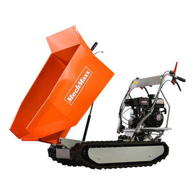 MechMaxx 1100 lb Load Capacity Petrol Engine Powered Track Mini Dumper, Model D50MA
