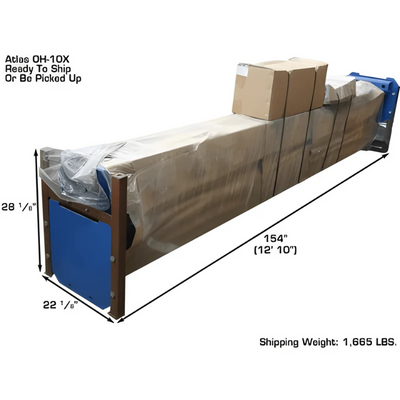 Atlas OHX10000X 10,000 lb Extra-Tall Heavy-Duty 2-Post Lift – Commercial Grade
