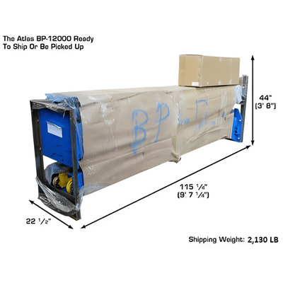 Atlas BP12000X 12,000 lb Baseplate 2-Post Lift – Heavy-Duty Low Ceiling Commercial Lift