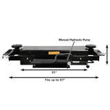 Atlas PRO8000EXT-L 8,000 lb 4-Post Lift with Dual RJ35 Sliding Bridge Jacks Combo