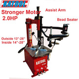 Katool KT-T835 Tire Changer with Single Assist Arm for 12"-28" Rims