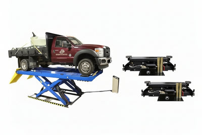 Atlas PX16A Scissor Alignment Lift with RJ8 Rolling Bridge Jacks Combo