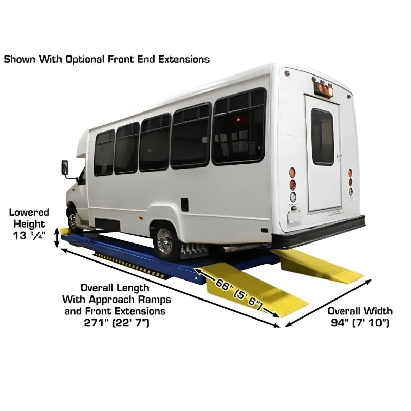 Atlas PX16A Scissor Alignment Lift with RJ8 Rolling Bridge Jacks Combo
