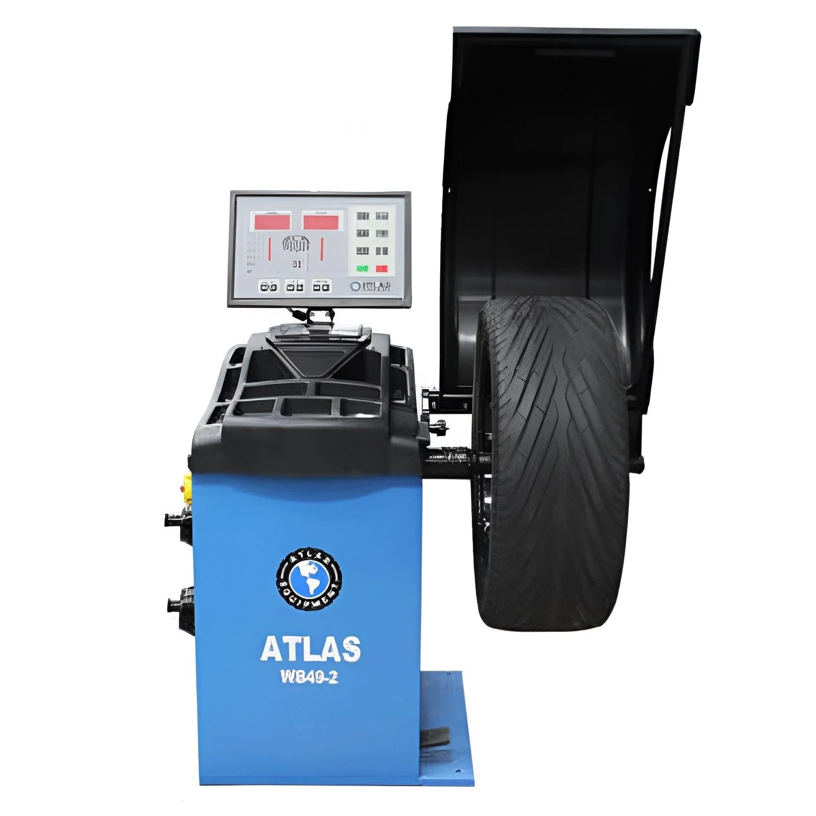 Atlas WB49-2 Premium 2D Computer Wheel Balancer – Auto Data Entry & High-Precision Balancing