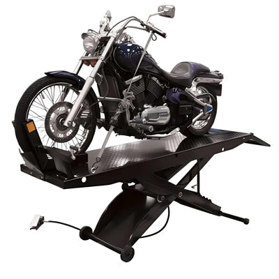 Atlas ACL Air-Operated Motorcycle Lift with Roller Plate and 1,000 lb Capacity