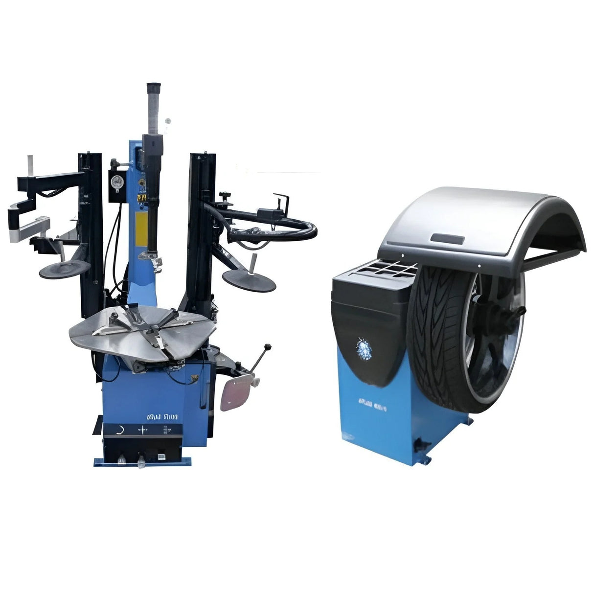 Atlas TC289DAA Rim Clamp Tire Changer & WB11 Wheel Balancer Combo – Commercial Grade Package