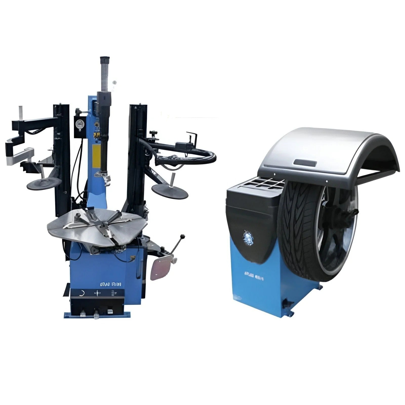 Atlas TC289DAA Rim Clamp Tire Changer & WB11 Wheel Balancer Combo – Commercial Grade Package