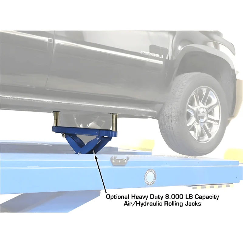 Atlas PX16A Scissor Alignment Lift with RJ8 Rolling Bridge Jacks Combo
