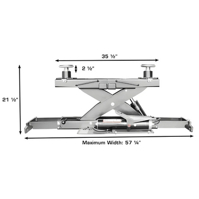 Atlas PVL14 Platinum ALI Certified 14,000 lb 4-Post Lift with RJ7 Rolling Jacks Combo