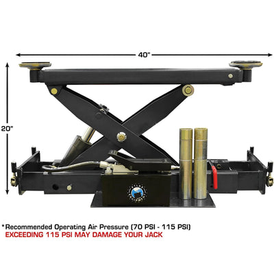 Atlas PX16A Scissor Alignment Lift with RJ8 Rolling Bridge Jacks Combo