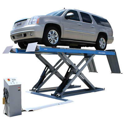 Atlas 12ASL 12,000 lb Alignment Scissor Lift with RJ6 Rolling Jacks Combo