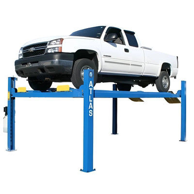 Atlas 412A 12,000 lb 4-Post Alignment Lift with RJ6 Rolling Jacks Combo