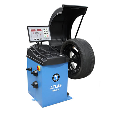 Atlas WB49-2 Premium 2D Computer Wheel Balancer – Auto Data Entry & High-Precision Balancing