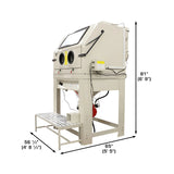 Atlas PSBC990 Extra Large Pressurized Sandblast Cabinet with Vacuum System and LED Lighting