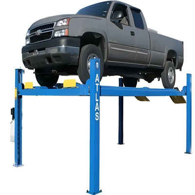 Atlas 412 Commercial 12,000 lb 4-Post Lift with RJ6 Rolling Jacks Combo