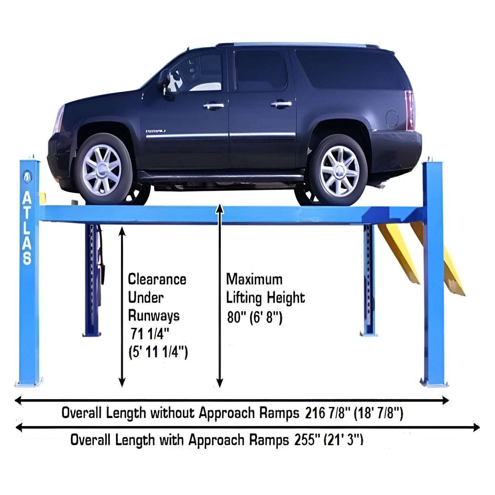 Atlas 414 14,000 lb Heavy-Duty 4-Post Lift