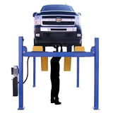 Atlas 414 14,000 lb Heavy-Duty 4-Post Lift with Dual RJ8 Rolling Jacks – Commercial Grade Combo