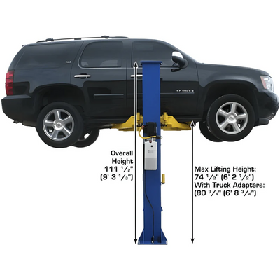 Atlas 9KBPX 9,000 lb Baseplate 2-Post Vehicle Lift