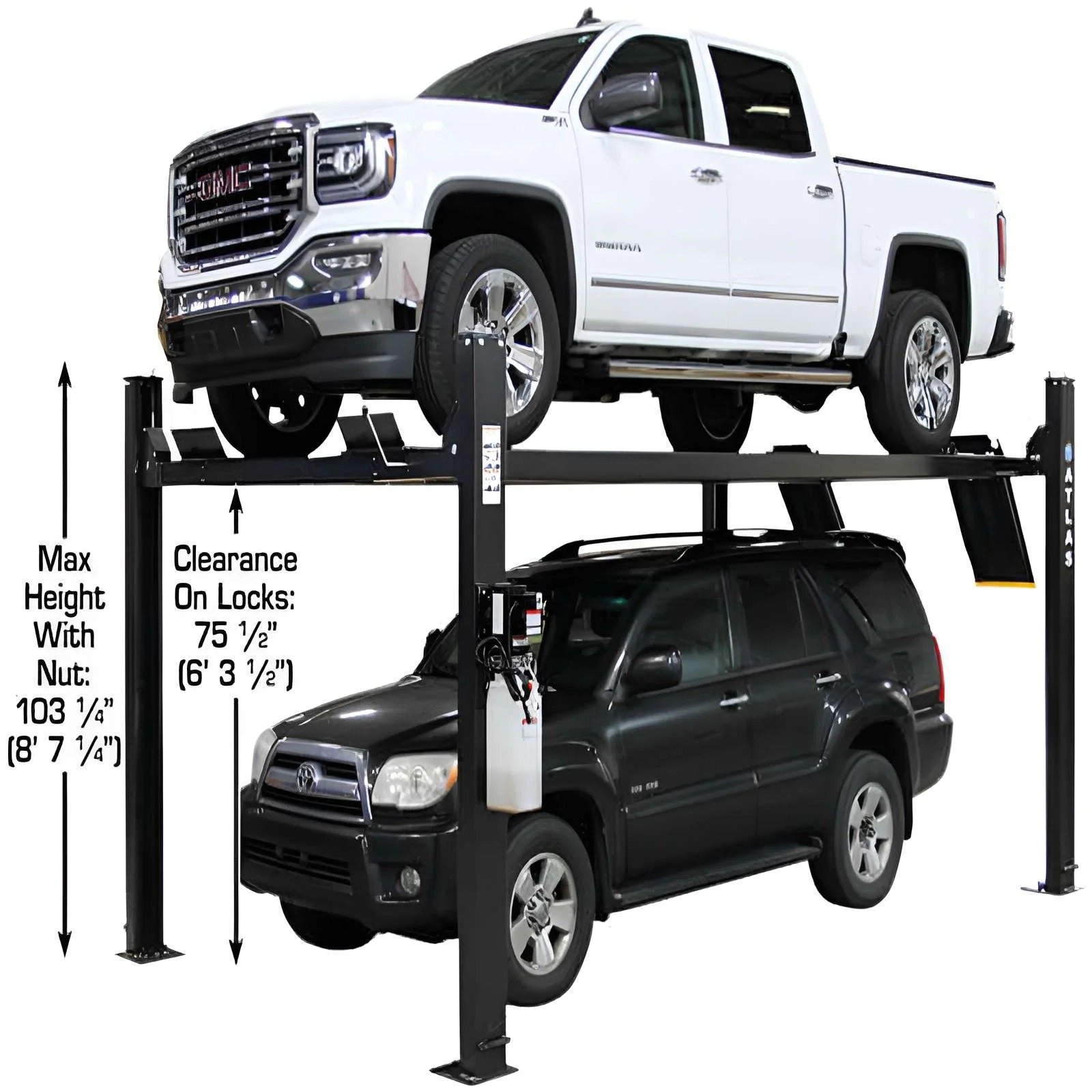Atlas APEX9 ALI Certified 9,000 lb Capacity 4-Post Vehicle Lift
