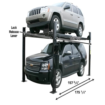 Atlas PRO8000EXT 4-Post Lift with Pro-Floor Garage Storage System Combo