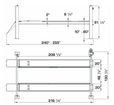Atlas 414 14,000 lb Heavy-Duty 4-Post Lift