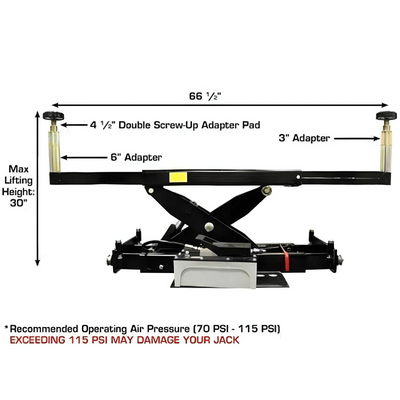 Atlas PX16A Scissor Alignment Lift with RJ8 Rolling Bridge Jacks Combo