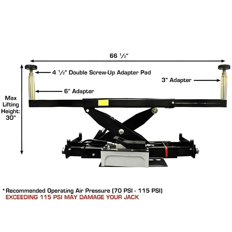 Atlas PX16A Scissor Alignment Lift with RJ8 Rolling Bridge Jacks Combo