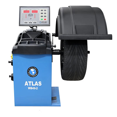 Atlas WB49-2 Premium 2D Computer Wheel Balancer – Auto Data Entry & High-Precision Balancing
