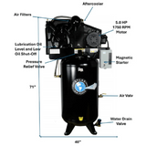 Atlas Air Force AF8P 5HP 80-Gallon Air Compressor with Plus Package